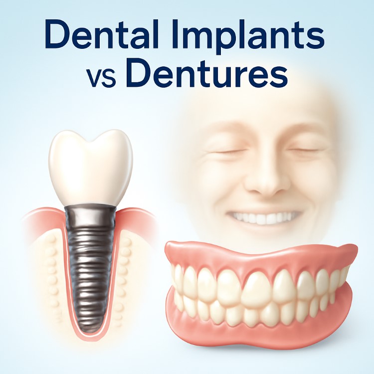 Dental Implants vs Dentures